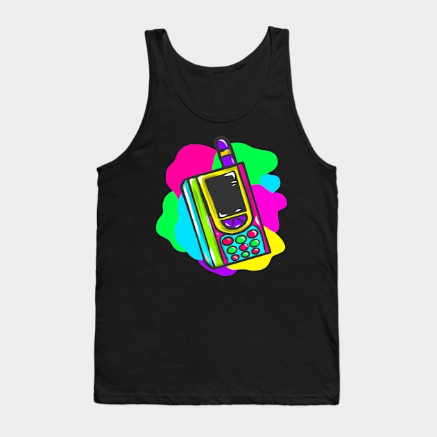 Retro neon early hippy VHS cassettes 80s 90s Tank Top by KK-Royal